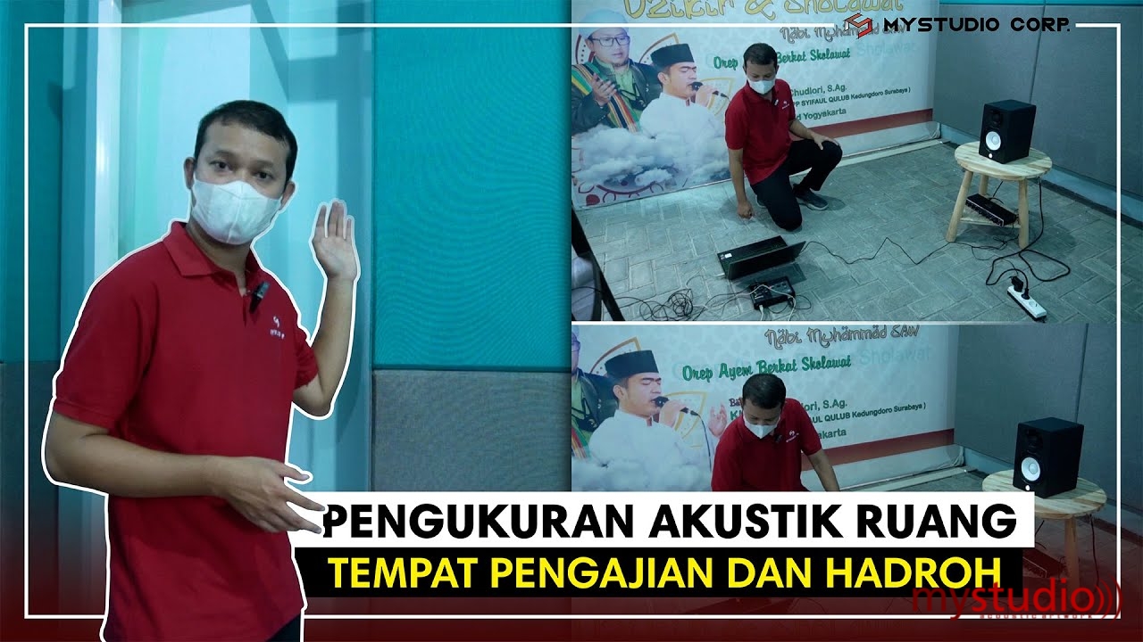 Tes Peredam Akustik Ruang Pada Ruang Musik Hadrah Klaten Jawa Tengah